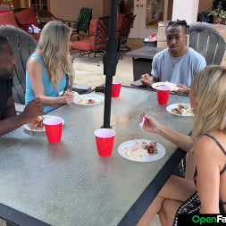 Blonde Bombshell Anastasia Shades loves to fuck in an Open Family