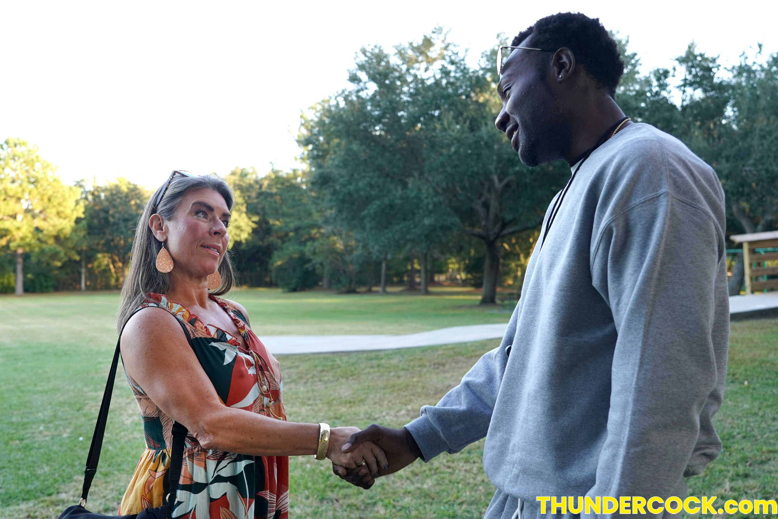 Sexy Mom Athena West protects her son from the Bully Coach