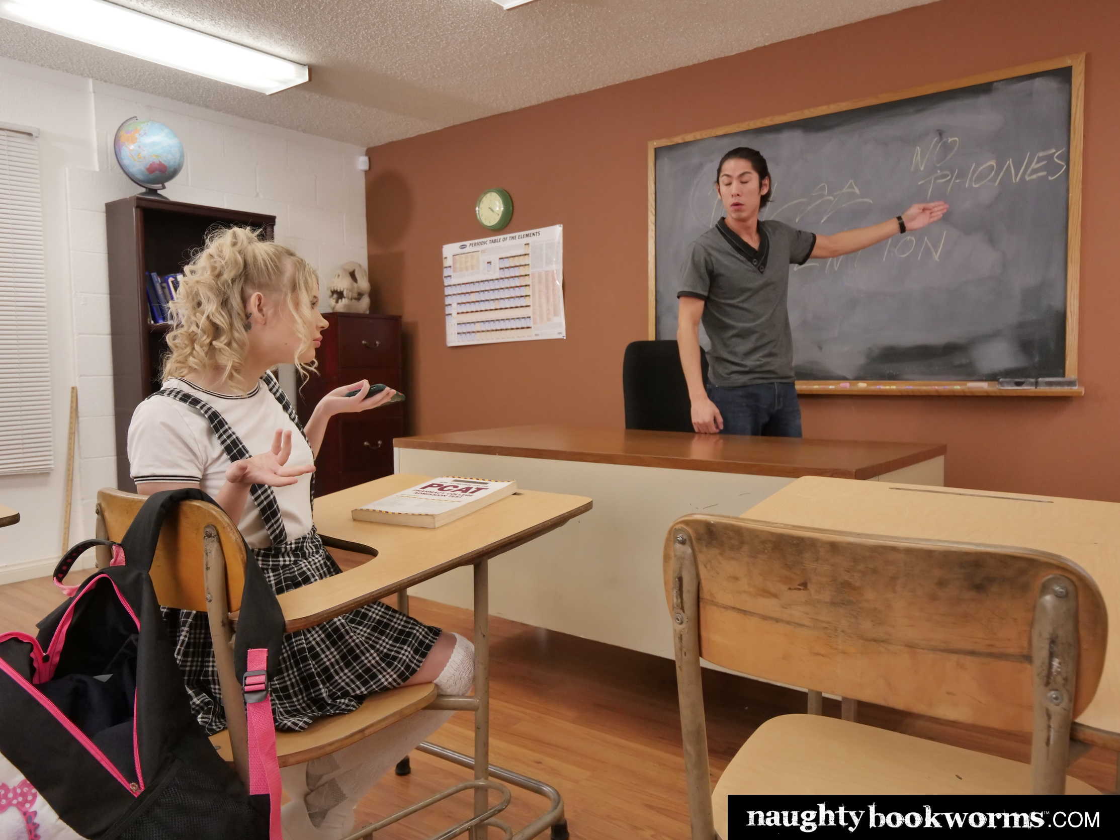 Coco Lovelock feels naughty and fucks her Professor in detention