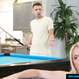 Petite blonde teen, Juliette Mint,discovers her friend's brother has a BIG dick and now she wants it!