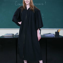 Cute redhead Mari McCray fucks her way to graduation